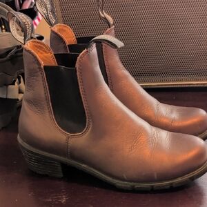 Blundstone Dark Brown/Copper  Leather Ankle Boots